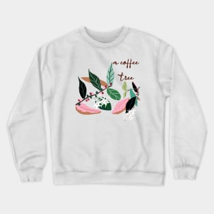 a coffee  tree, hand drawing Crewneck Sweatshirt